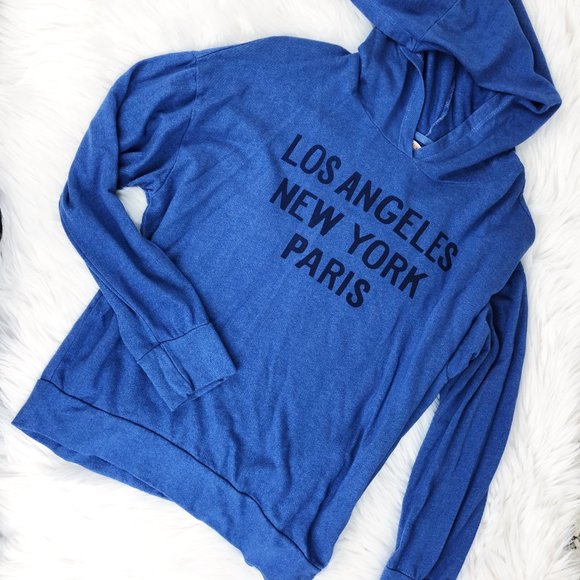 NEW SUNDRY LA NY Paris Hoodie Sweatshirt Sz 2 - Picture 2 of 14